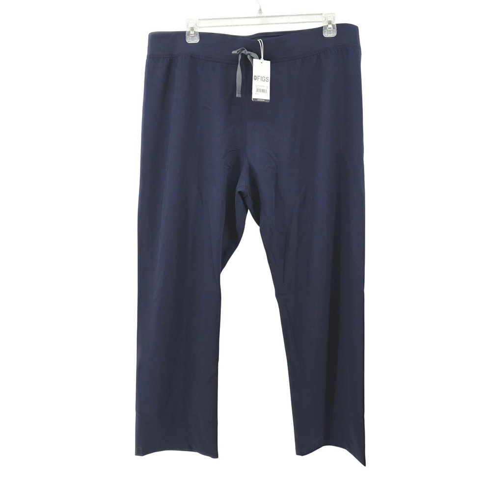 FIGS Womens Navy Livingston Straight Leg Drawstring Scrub Pant Sz 2XL New Medica